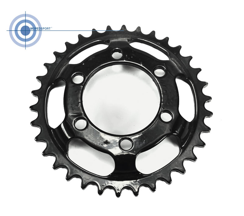 Zwart achtertandwiel 34T 3/16 415 voor Zundapp KS50 517 529 530