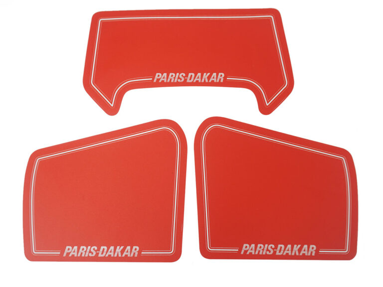 Rode Paris Dakar stickerset voor Honda MT5 en MT50 brommer