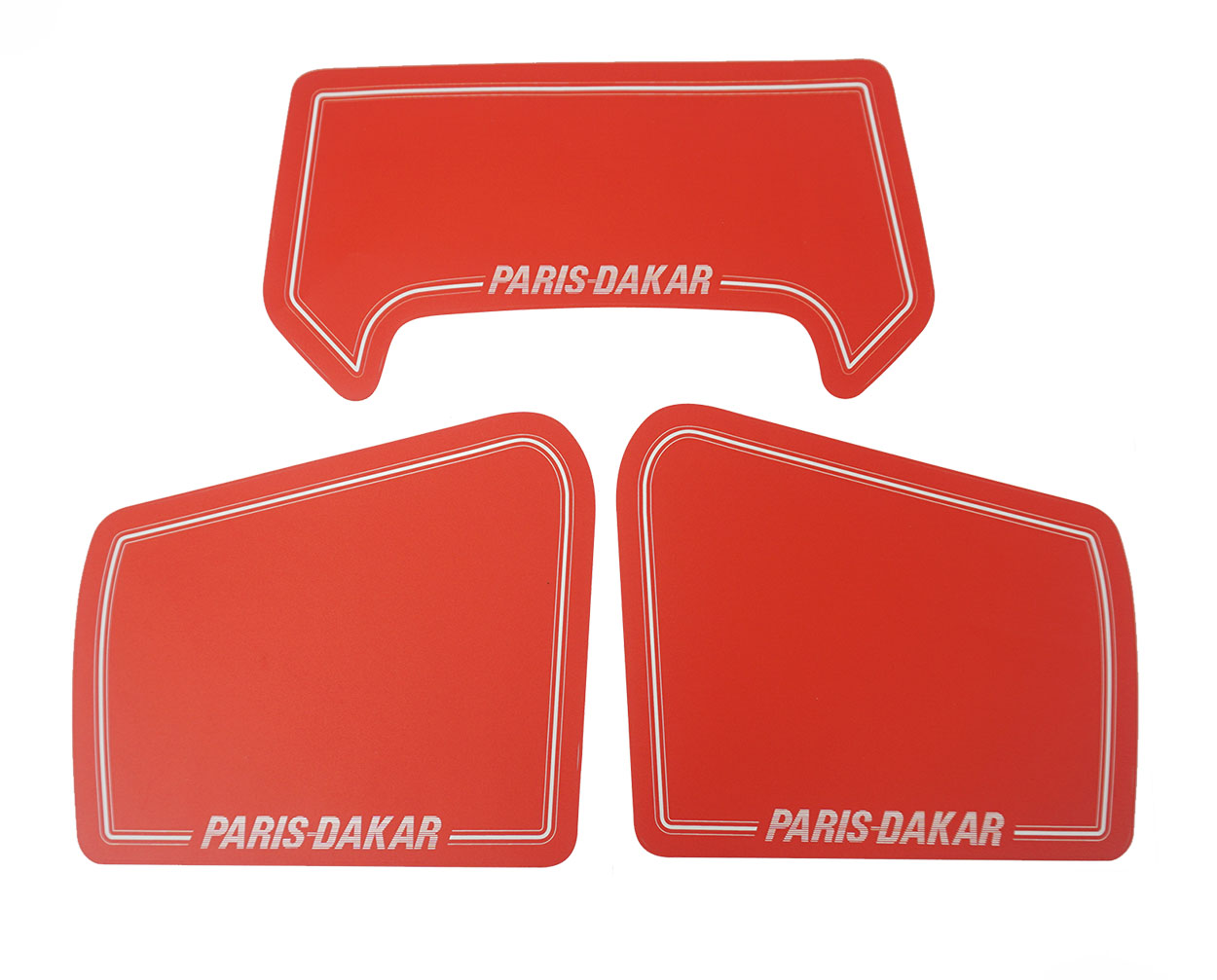 Rode Paris Dakar stickerset voor Honda MT5 en MT50 brommer