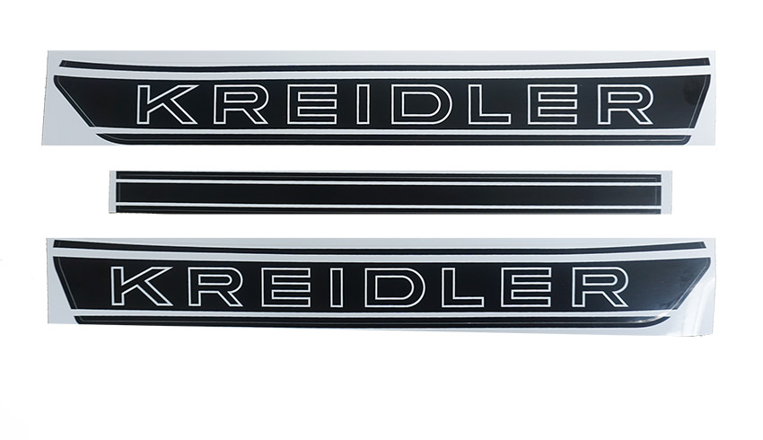 Kreidler tanktransfer nieuw model zwart sticker