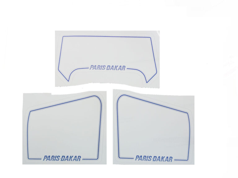 Witte Paris Dakar stickerset 3-delig voor Honda MT5 en MT50