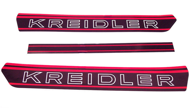 KREIDLER Sticker Tanktransfer NT Zwart/Rood set TRANSFER