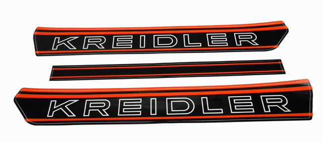 KREIDLER Sticker Tanktransfer NT Zwart/Oranje set