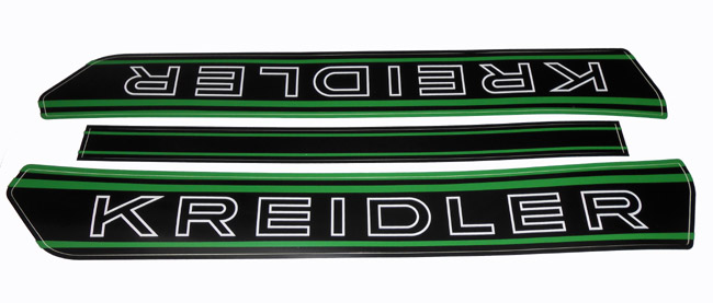 Kreidler Sticker Tanktransfer Nt Zwart/groen Set Nieuw Model Embleem Tank Frame