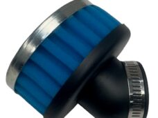 Blauwe powerfilter 35mm 45 graden schuin voor Puch Kreidler Tomos brommer