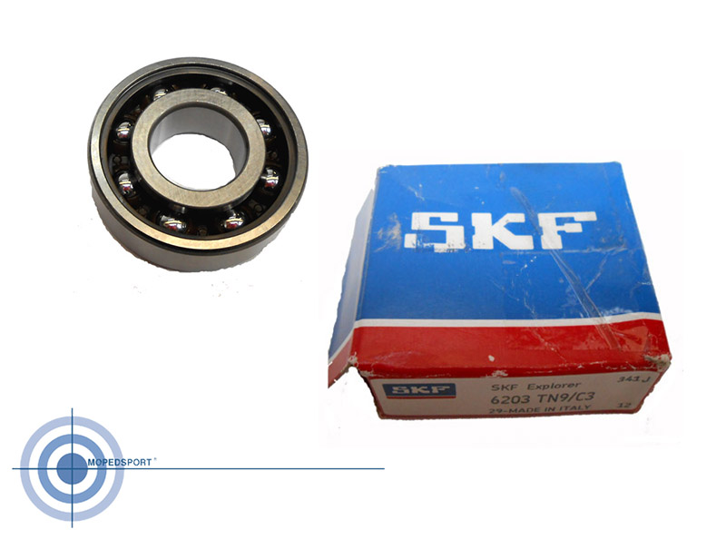 SKF 6203 TN9 C3 kogellager polyamide kooi 17x40x12 krukas