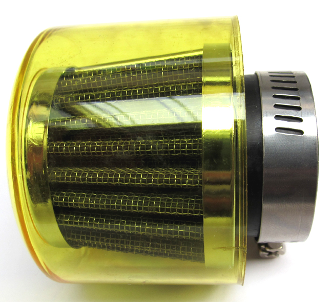 Tomos/universeel/puch Maxi Powerfilter 28/35mm Geel