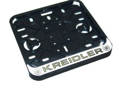 Witte brede blanco kentekenplaat sticker voor Kreidler bromfiets
