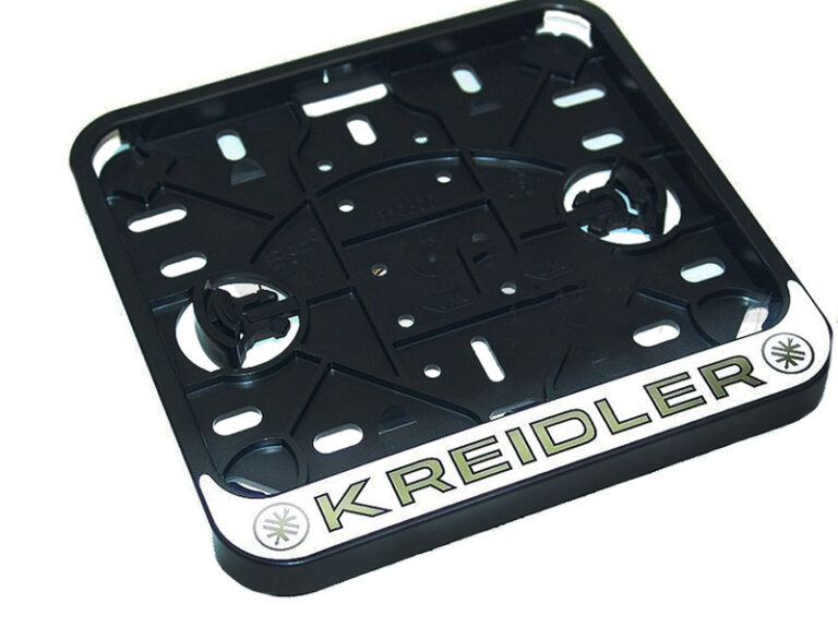 Witte brede blanco kentekenplaat sticker voor Kreidler bromfiets