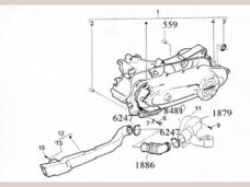 Piaggio Aansluiting Luchtinlaat Carterdeksel Zip 4takt 969802