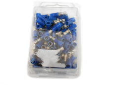 Blauwe geïsoleerde kabelschoenen 1.5-2.5mm² 12V set van 100 stuks
