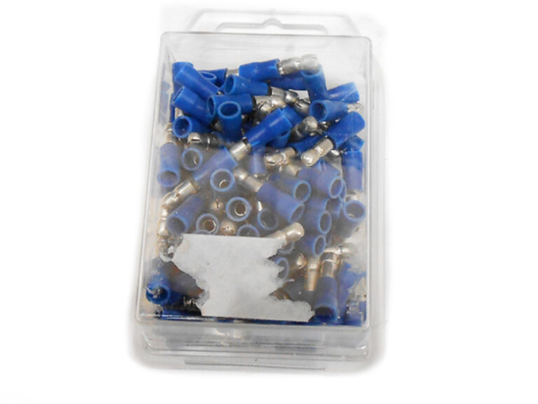 Blauwe geïsoleerde kabelschoenen 1.5-2.5mm² 12V set van 100 stuks