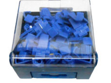 Set van 50 blauwe kabelbinders tie-wraps voor scooter en brommer
