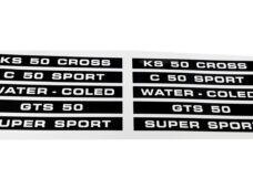 Stickerset zijdeksels Zündapp 517 KS50 Super Sport 1974-1975