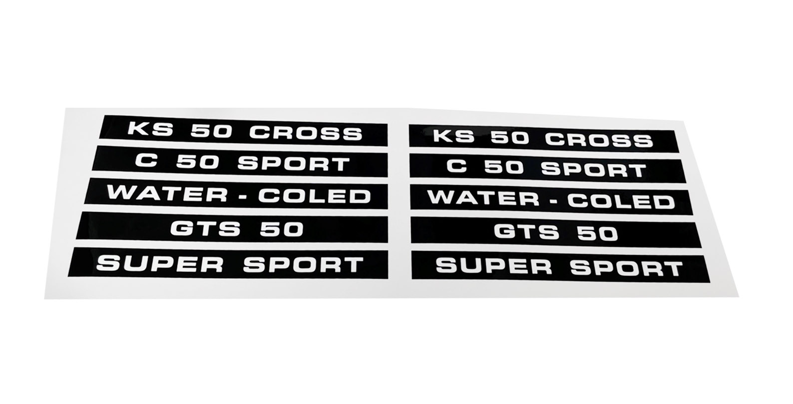Stickerset zijdeksels Zündapp 517 KS50 Super Sport 1974-1975