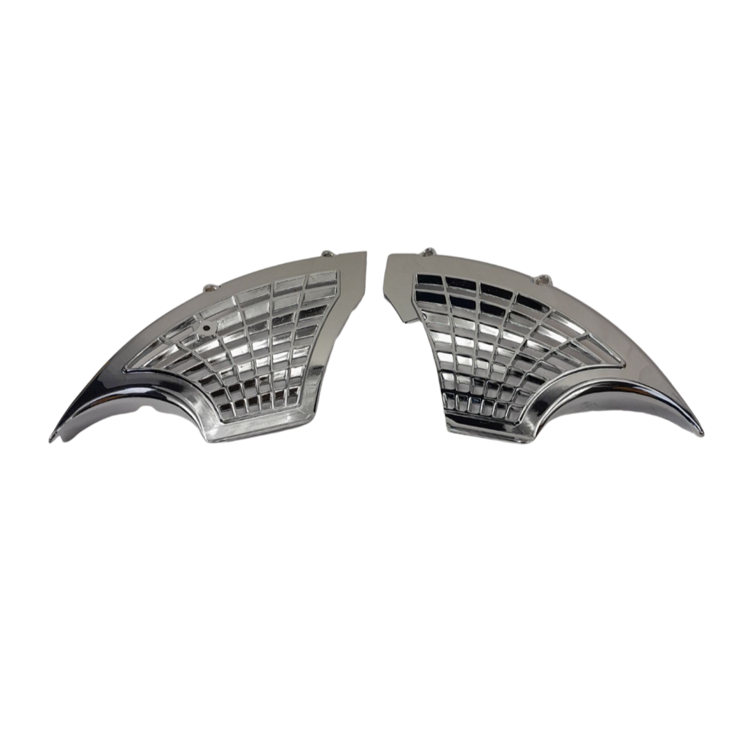 BROMFIETS KS 517 529 530 510 Gitterset /Halve maan set /carburateur afdekking aluminium 510-10.130/510-10.140