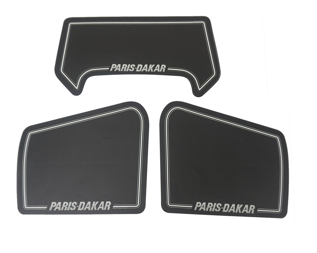 Paris Dakar stickerset zwart 3-delig voor Honda MT5 en MT50