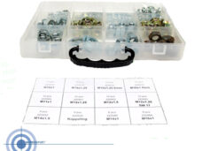 Universal Nuts Various assortment Box M10x1 M10x1,25 M10x1,25 6mm M10xflange M11x1 M12x1,25 M12x1,5 M12x1,25 Sw17 M14x1,5 Coupling M14x1 M16x1