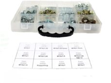Universeel Moeren Diverse.assortiment Doos M10x1 M10x1,25 M10x1,25 6mm M10xflens M11x1 M12x1,25 M12x1,5 M12x1,25 Sw17 M14x1,5 Koppeling M14x1 M16x1