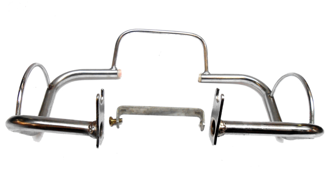Chromen valbeugel voor Solex Oto 3300 en 3800 met vierkante koplamp