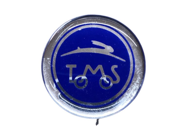 Tomos dome sticker met logo voor T12 en APN brommer