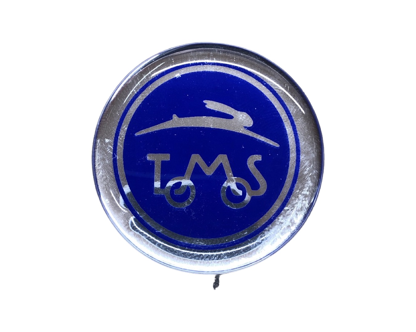 Tomos dome sticker met logo voor T12 en APN brommer