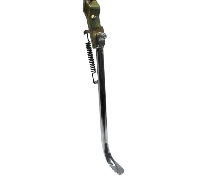 Universele chroom jiffystand 31cm zijstandaard voor brommer en scooter