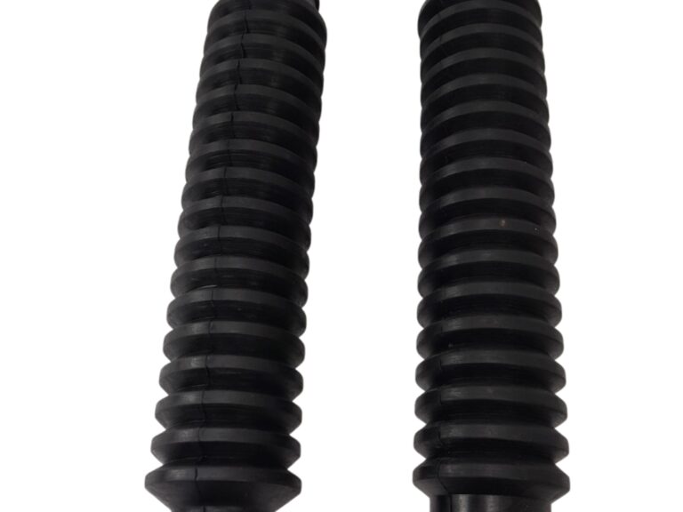 Zwarte voorvorkrubber set 22cm voor Gilera Citta en Piaggio Citta