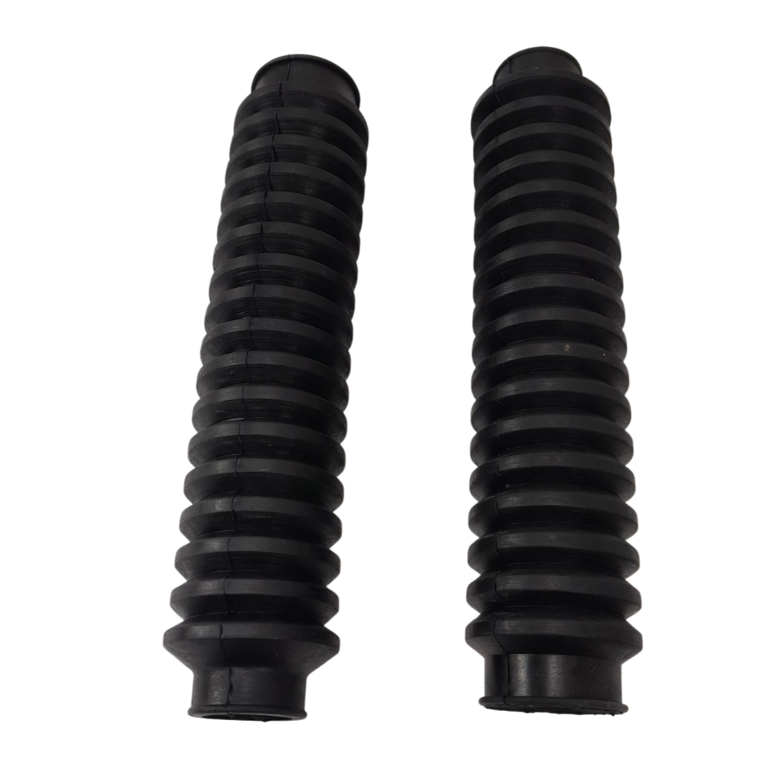 Zwarte voorvorkrubber set 22cm voor Gilera Citta en Piaggio Citta