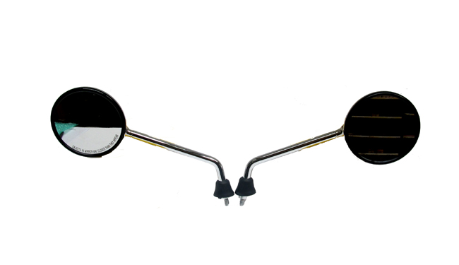 Vespa LX chromen spiegelset origineel model links en rechts M8
