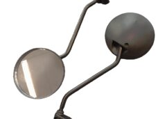 Universeel Spiegelset 8mm Zwart / Zwart Met Bevestingsbeugel Spiegel