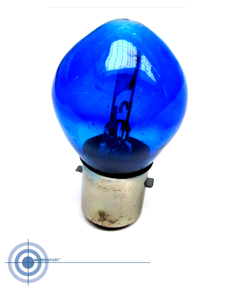 LAMP Lamp 12V-35/35W BA20D blauw ELEKTRISCHE DELEN