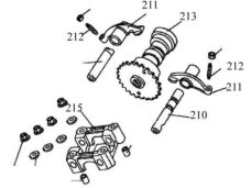 4-takts 50cc China Scooter Kymco Peugeot Vippearm Knastaksel 139 Qmb / Gy6 /rocker Baotian Baja Kymco Agility Peugeot V Clic Sym Orbit SC Strada Rx Jalon JL Qt Falcon Pantera Freedom Fusion Retro Verucci VC TS Sun SL Roketa Bahama-Sind Taxaski-sport Tank Doi, Smoky Bahamas