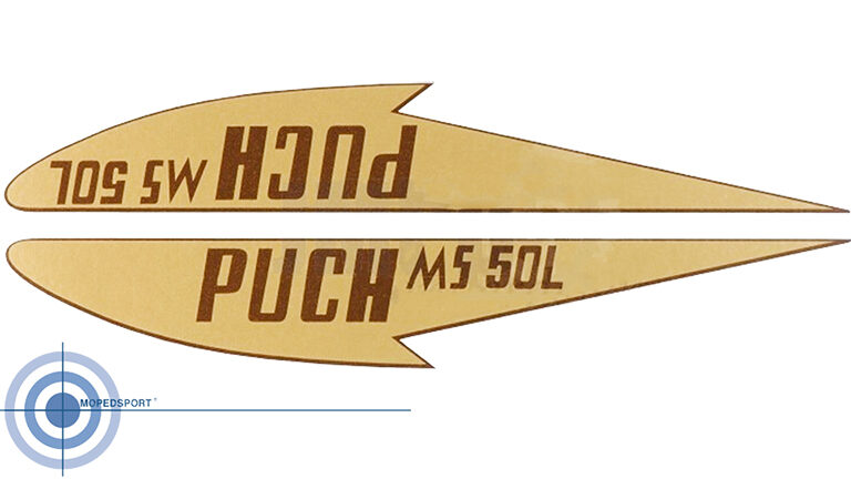 PUCH Tanktransfer set Puch Goud MS50L TANK TRANSFER STICKER