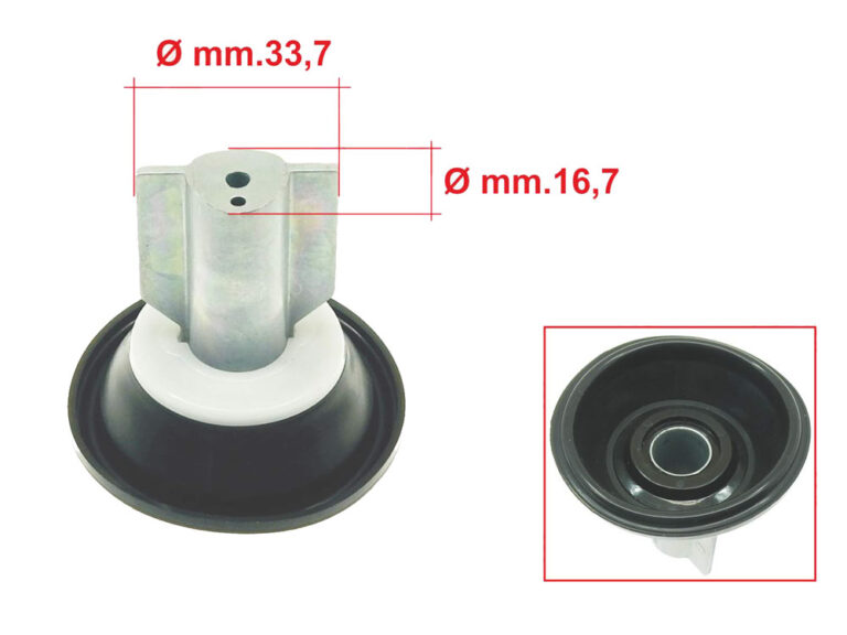 Piaggio Vespa Keihin Membraan/ Gasschuif Carburateur- Vacuum Cm140302 125 /200 250cc Aprilia Atlantis 125/ Sportcity 125cc