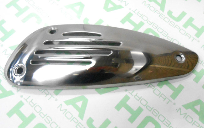 Verchroomd hitteschild uitlaat voor Vespa LX Primavera Sprint Piaggio Fly 4T 4V