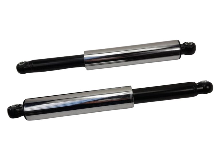Schokbrekerset 360mm dicht chroom zwart voor Kreidler vanaf 1968
