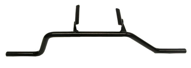 Zwarte voetsteun steppenbalk voor Yamaha FS1 onderbouw frame