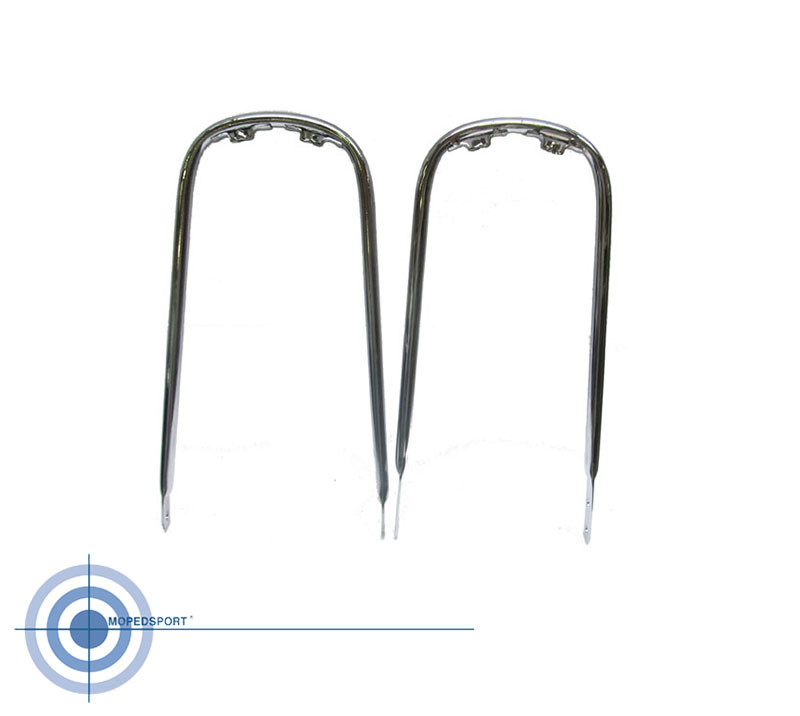 Voorspatbordbeugelset chroom voor Zundapp 517 met 19 inch wiel 1e serie