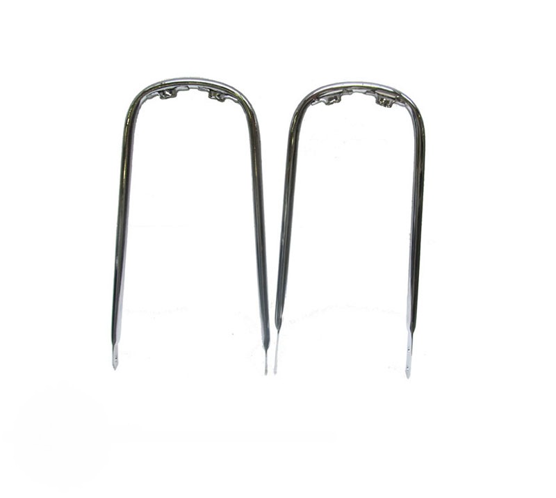 Voorspatbordbeugelset chroom voor Zundapp 517 met 19 inch wiel 1e serie