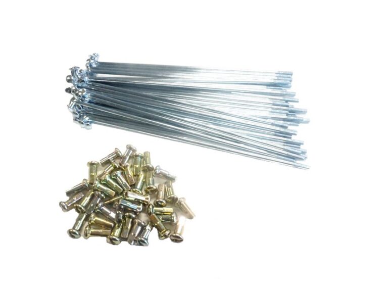 Chromen spaakset 149mm met nippels voor Kreidler wiel 36 stuks