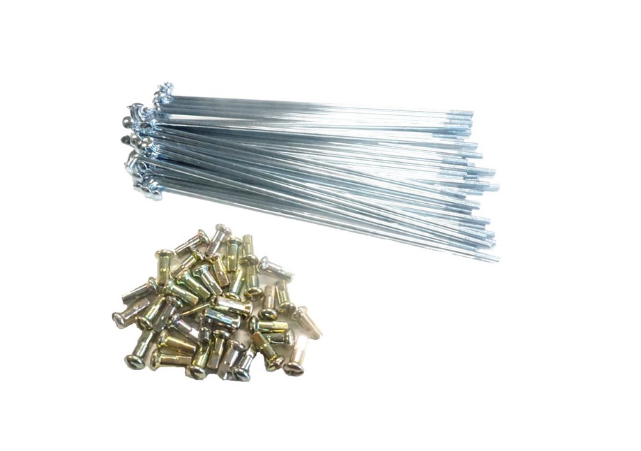 Chromen spaakset 149mm met nippels voor Kreidler wiel 36 stuks