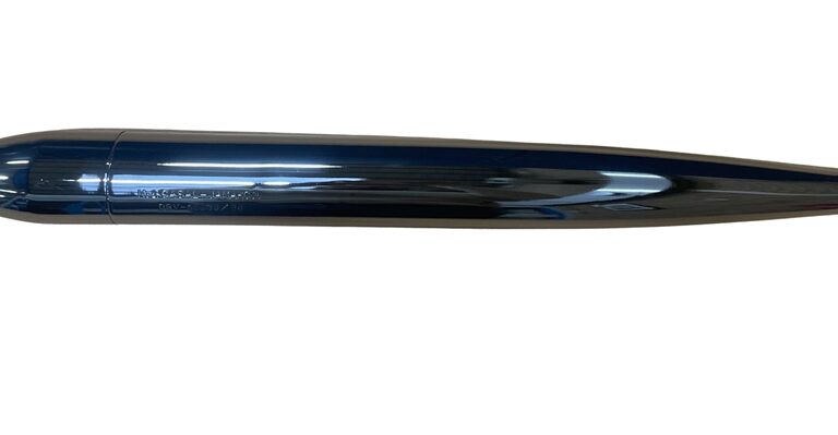 Chromen uitlaat 730mm voor Casal bromfiets 4V en 5V
