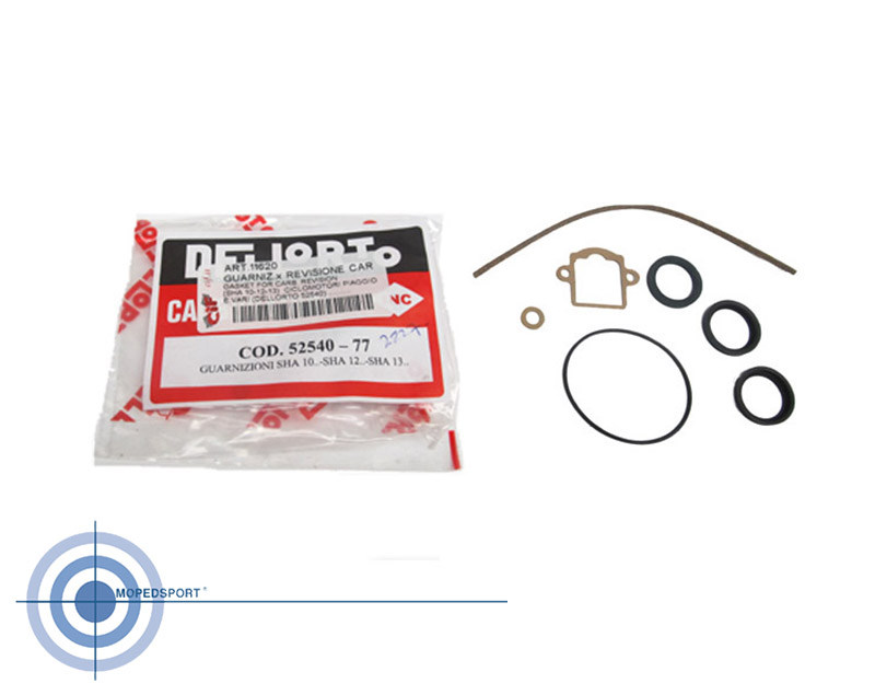 Dellorto Vespa Ciao Puch Pakkingsset Sha 10 Sha 12 Sha 13 Carburateur 52540 Vespa Piaggio Revisieset Sha10 Sha12 Sha13