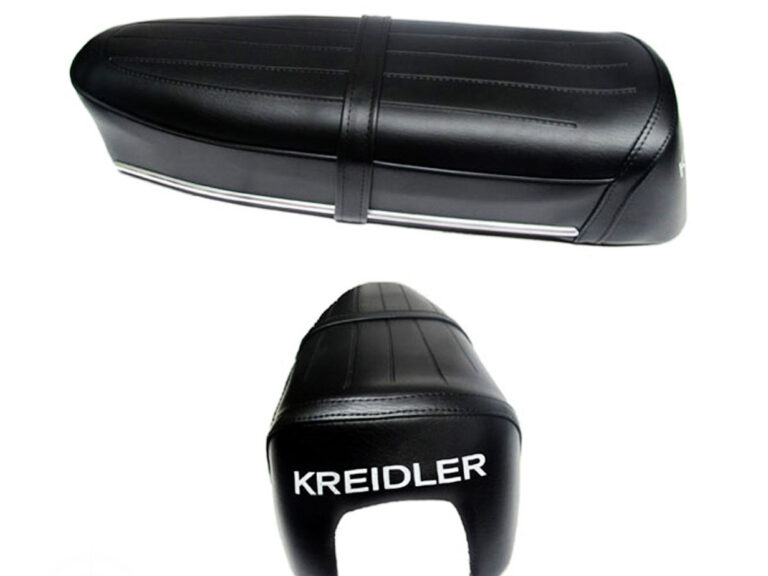 Kreidler buddyseat zwart lengtestreep open uitvoering OEM 27.94.95