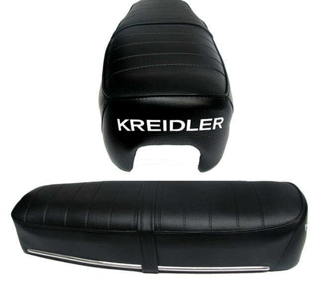 Zwart 2-persoons buddyseat 27.94.92 voor Kreidler bromfiets modeljaar 1973