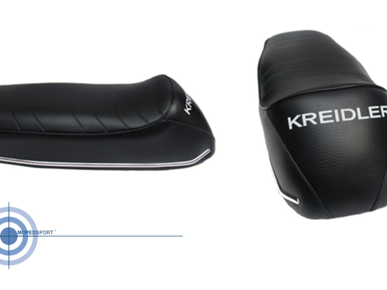 Buddyseat Francochamp zwart dicht model voor Kreidler brommer