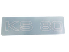Witte Sachs KS80 zijdekselsticker 18,5 x 5,5 cm replica
