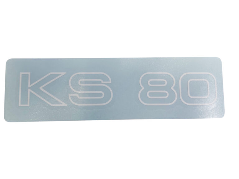 Witte Sachs KS80 zijdekselsticker 18,5 x 5,5 cm replica