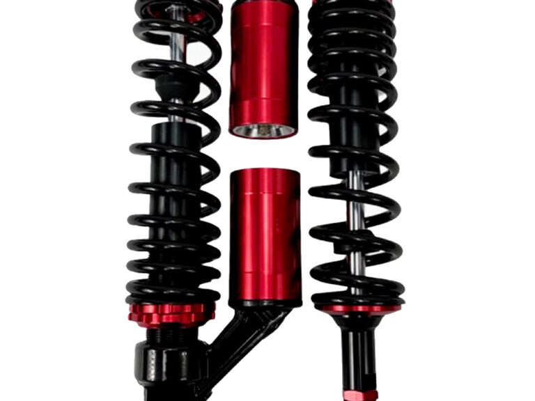 Universeel Simson Schokbrekers / Schokbreker Per Set Achter 360mm Zwart / Rood M8 Pneumatisch Verstelbaar